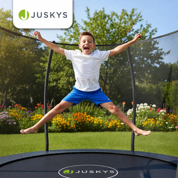 Trampoline SkyBounce – met veiligheidsnet en EasyAccess-ladder