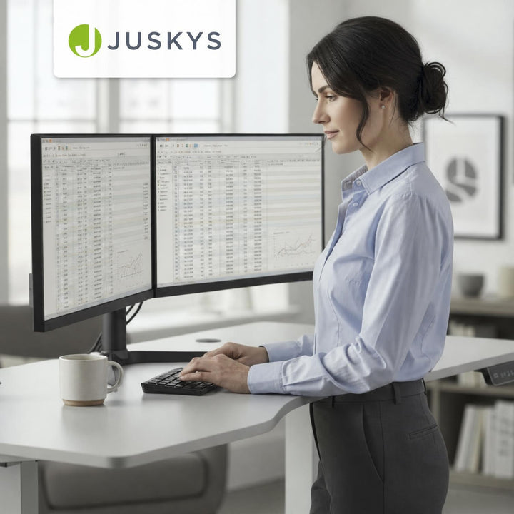 Bureau Office Stand 120x60 cm – elektrisch in hoogte verstelbaar