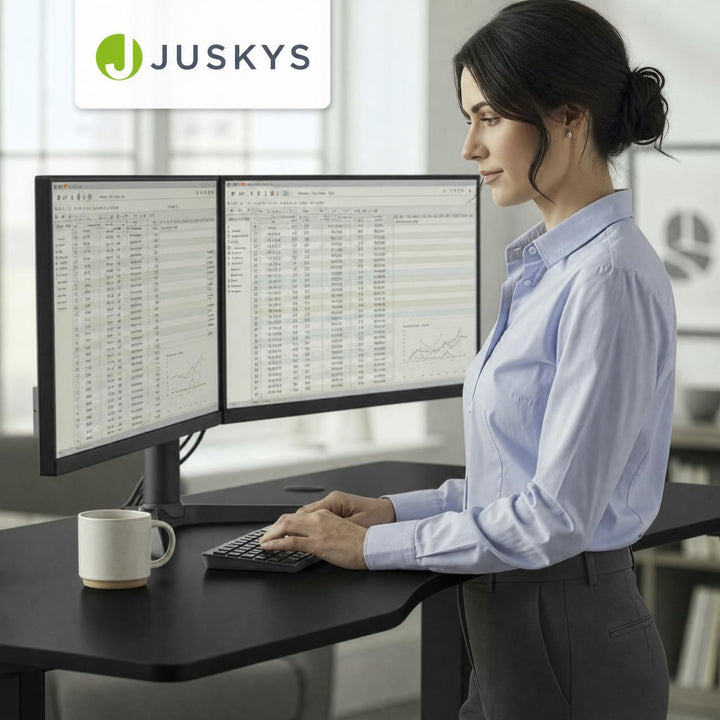 Bureau Office Stand 120x60 cm – elektrisch in hoogte verstelbaar