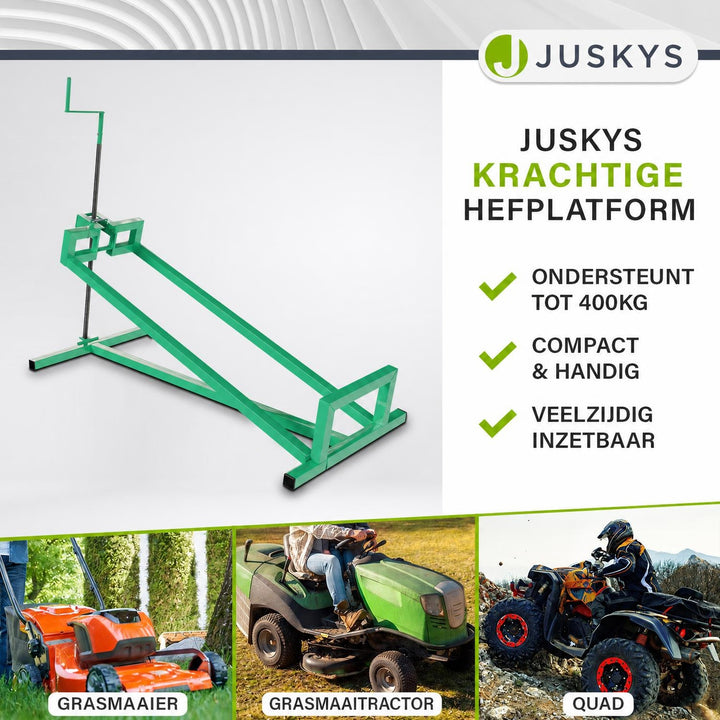 Zitmaaierkrik tot 400 kg – voor zitmaaiers, quads en tractoren