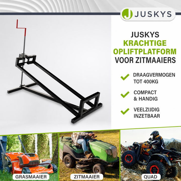 Zitmaaierkrik tot 400 kg – voor zitmaaiers, quads en tractoren