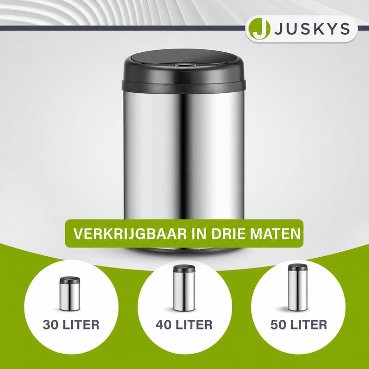 Ronde sensor prullenbak – automatisch deksel voor de keuken