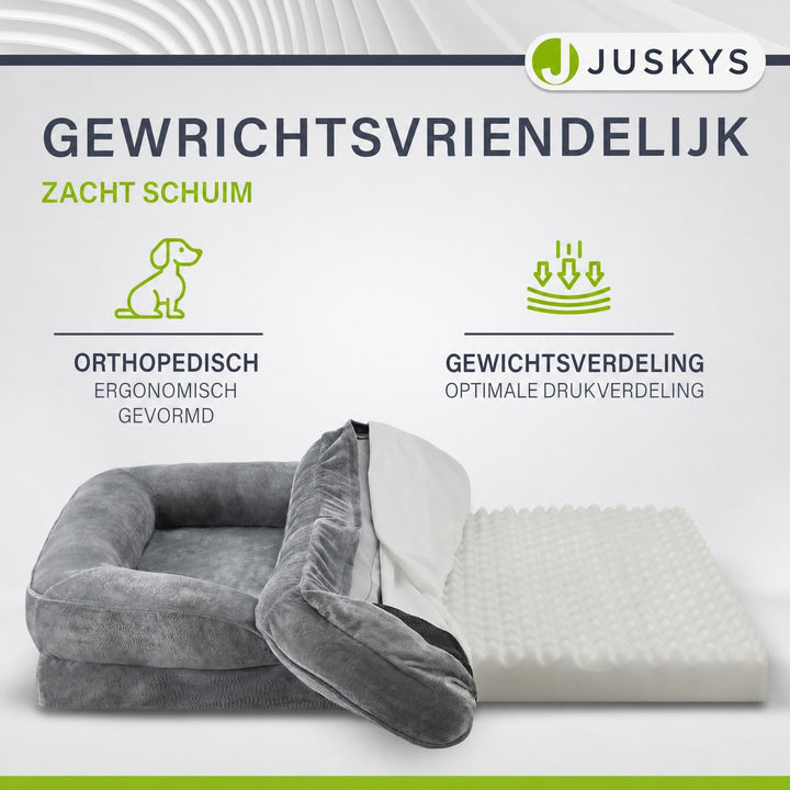 Hondenmand Sheena M 72x60 cm – met zijkussens, tot 22 kg