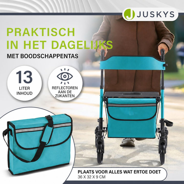 Rollator Vital van aluminium – inklapbaar, met zitje, tot 130 kg