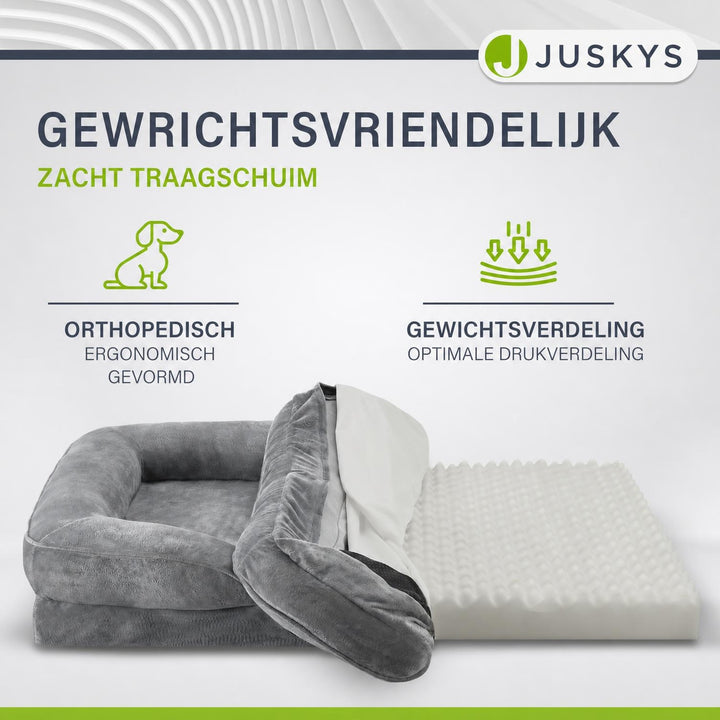 Hondenmand Sheena M 72x60 cm – met zijkussens, tot 22 kg