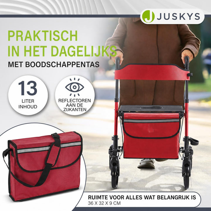 Rollator Vital van aluminium – inklapbaar, met zitje, tot 130 kg