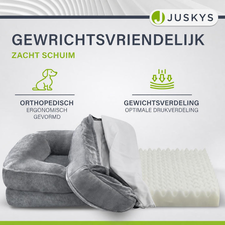 Hondenmand Sheena M 72x60 cm – met zijkussens, tot 22 kg