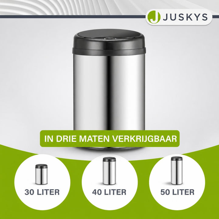 Ronde sensor prullenbak – automatisch deksel voor de keuken