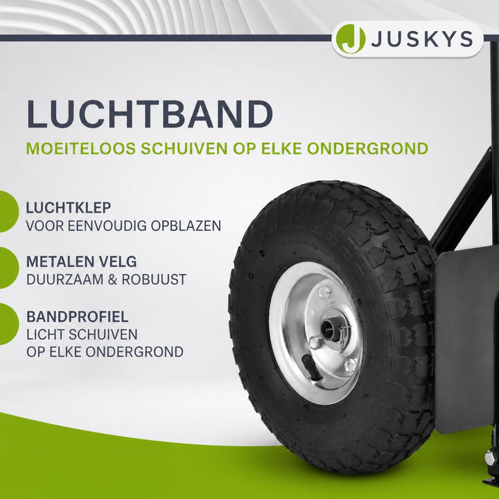 Steekwagen Basic – inklapbare schep, luchtbanden, staal