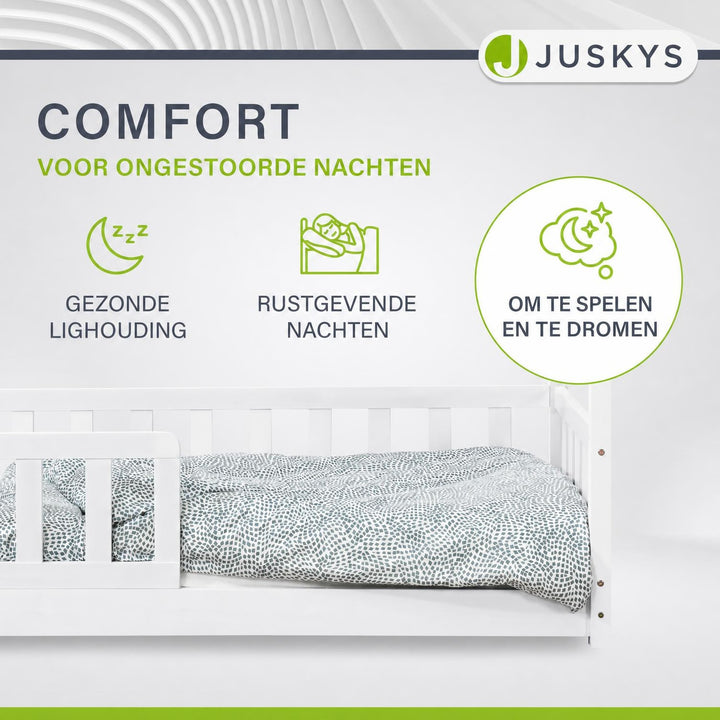 Kinderbed Marli 90x200 cm – huisbed met uitvalbeveiliging