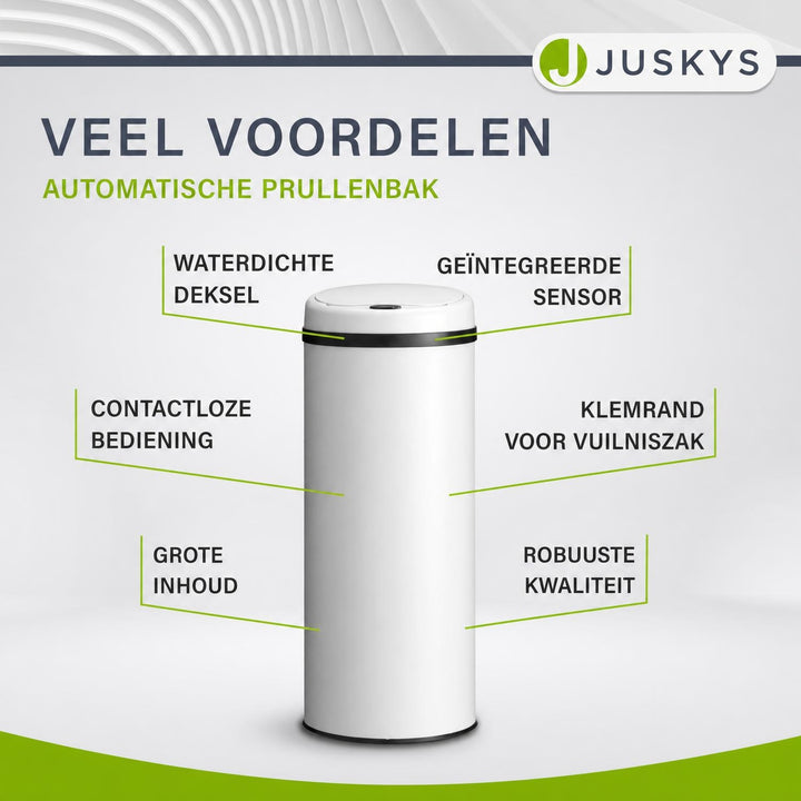 Ronde sensor prullenbak – automatisch deksel voor de keuken