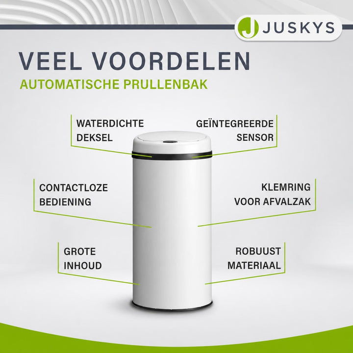Ronde sensor prullenbak – automatisch deksel voor de keuken