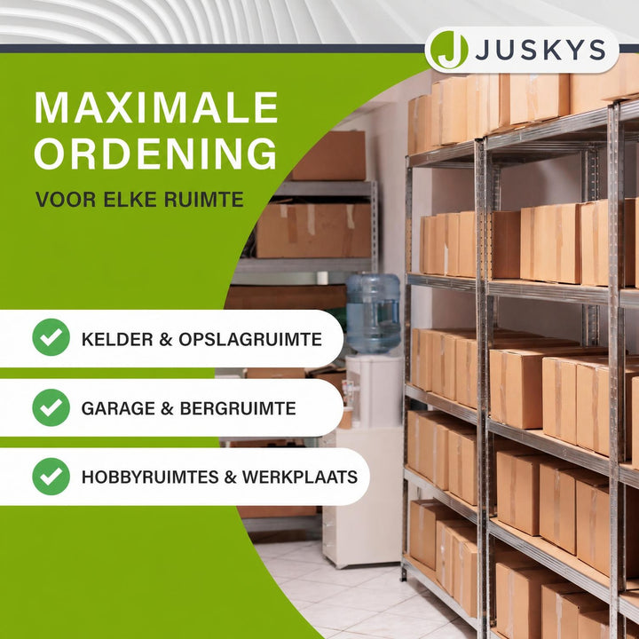 Metalen hoekstelling Corner Easy – 160x75x40-75 cm, MDF-planken