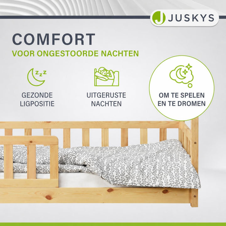Kinderbed Marli 90x200 cm – huisbed met uitvalbeveiliging