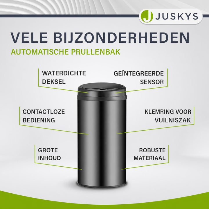 Ronde sensor prullenbak – automatisch deksel voor de keuken