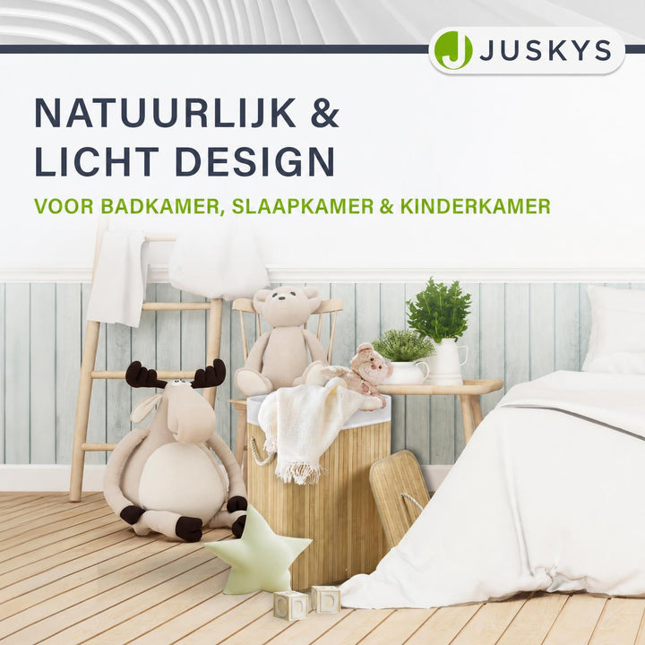 Bamboe wasmand Curly – 72 liter, met deksel en waszak