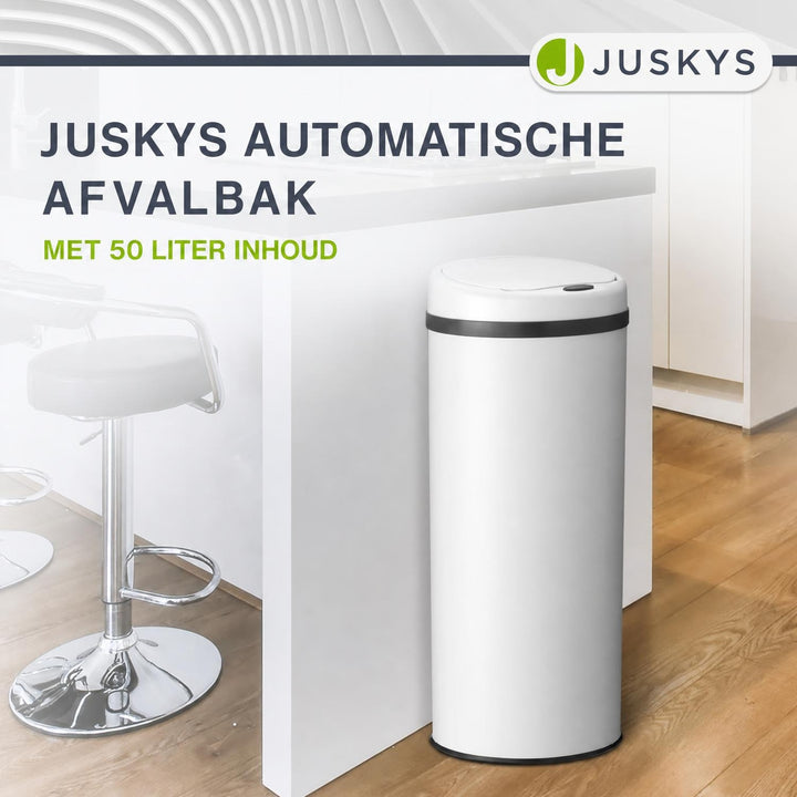 Ronde sensor prullenbak – automatisch deksel voor de keuken