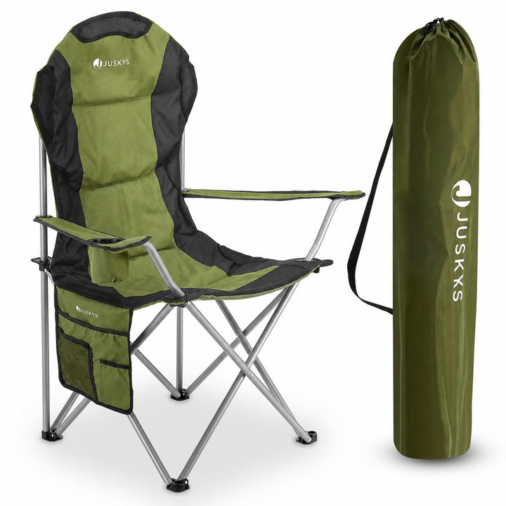 Campingstoel Lido – opvouwbaar, met bekerhouder en draagtas