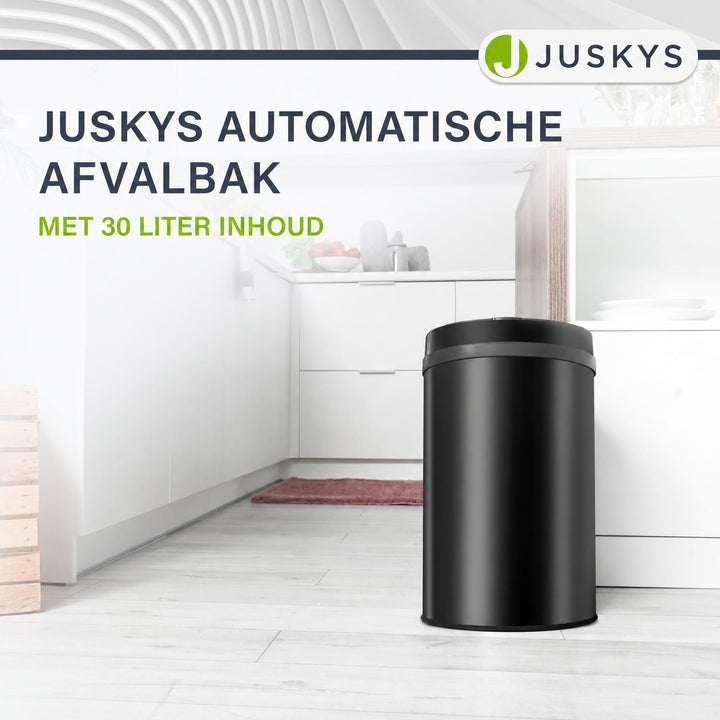 Ronde sensor prullenbak – automatisch deksel voor de keuken