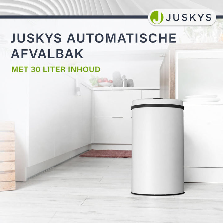 Ronde sensor prullenbak – automatisch deksel voor de keuken