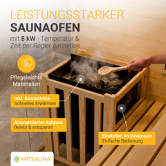 Traditionele sauna Vantaa - zwart