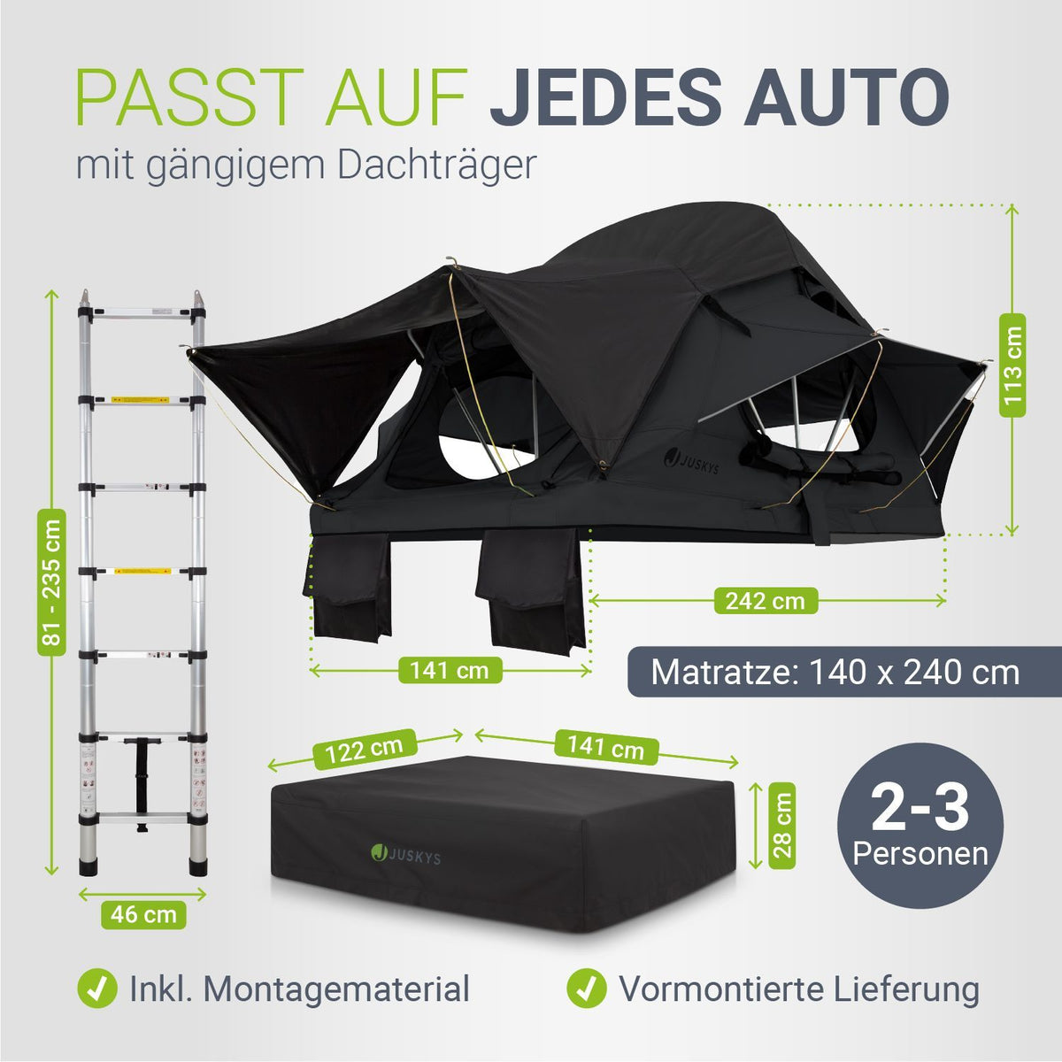 Daktent Lago für 2-3 mensen