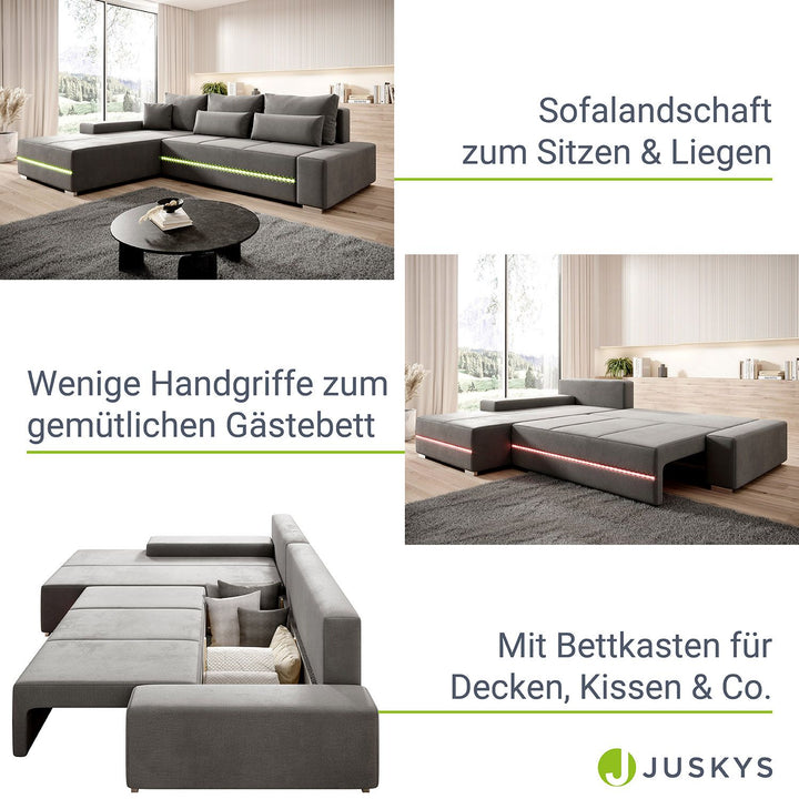 Bank Davos mit LED
