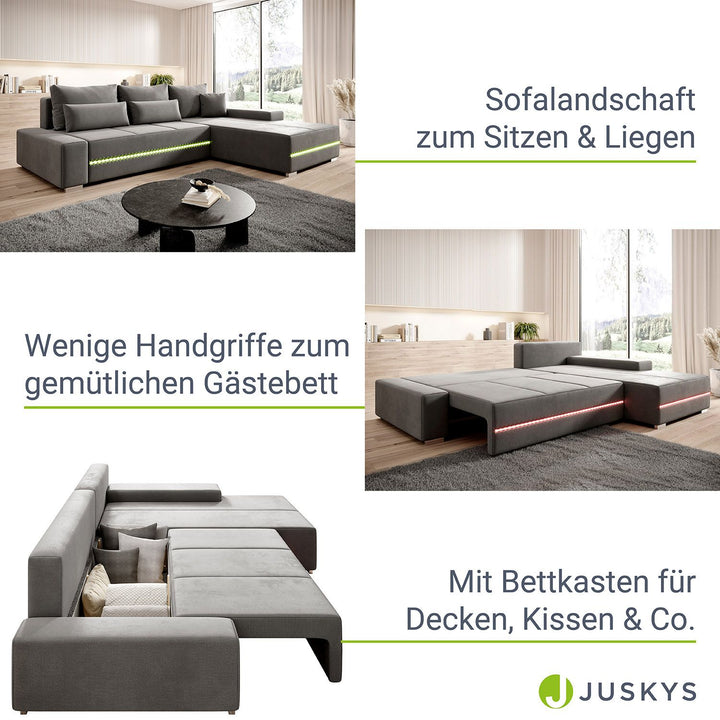 Bank Davos mit LED