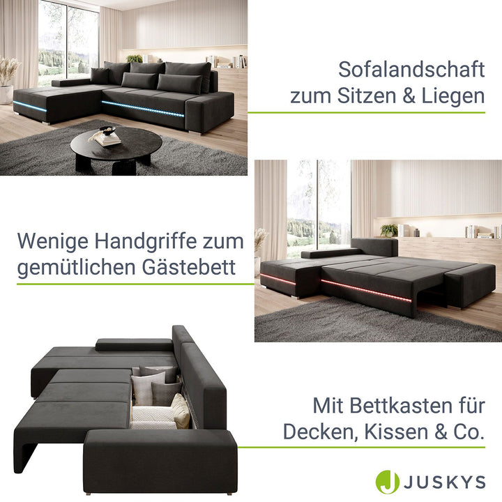 Bank Davos mit LED