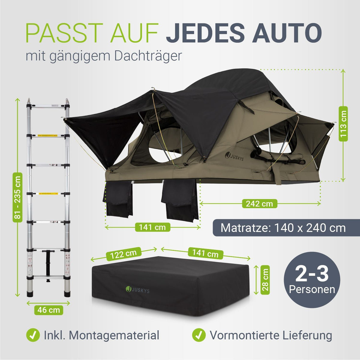 Daktent Lago für 2-3 mensen