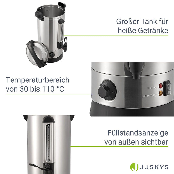 Glühwein kooktoestel Teramo 7l of 10l
