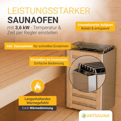 Cube barrelsauna Fjora M