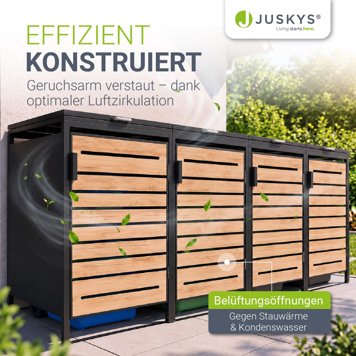 Containerombouw Arel – voor 2, 3 of 4 containers, afsluitbaar