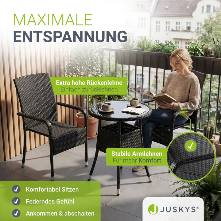 Polyrattan tuinstoelen Yoro