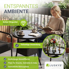 Ronde tuintafel van polyrattan Yoro