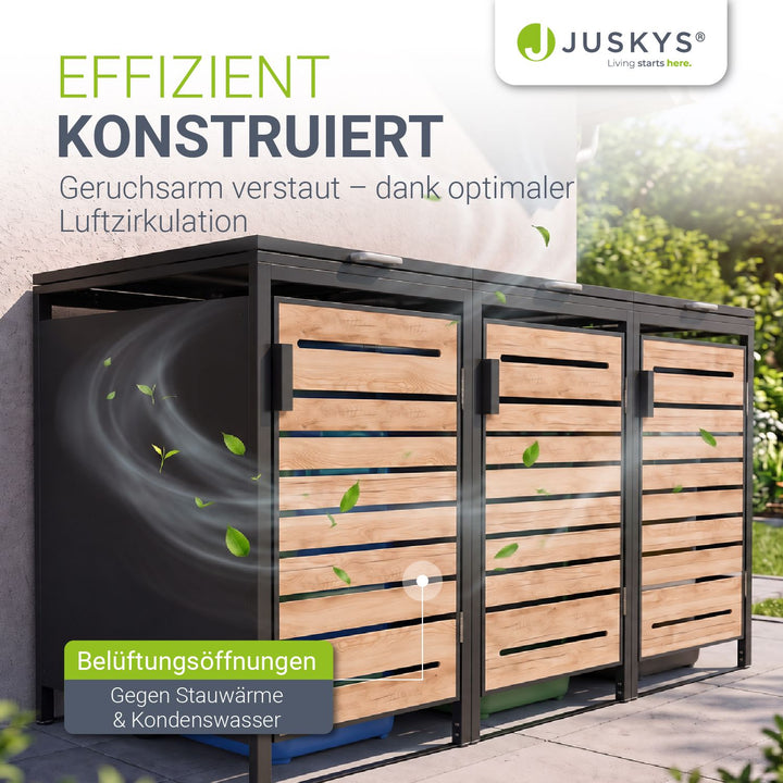 Containerombouw Arel – voor 2, 3 of 4 containers, afsluitbaar