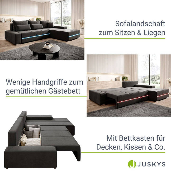 Bank Davos mit LED