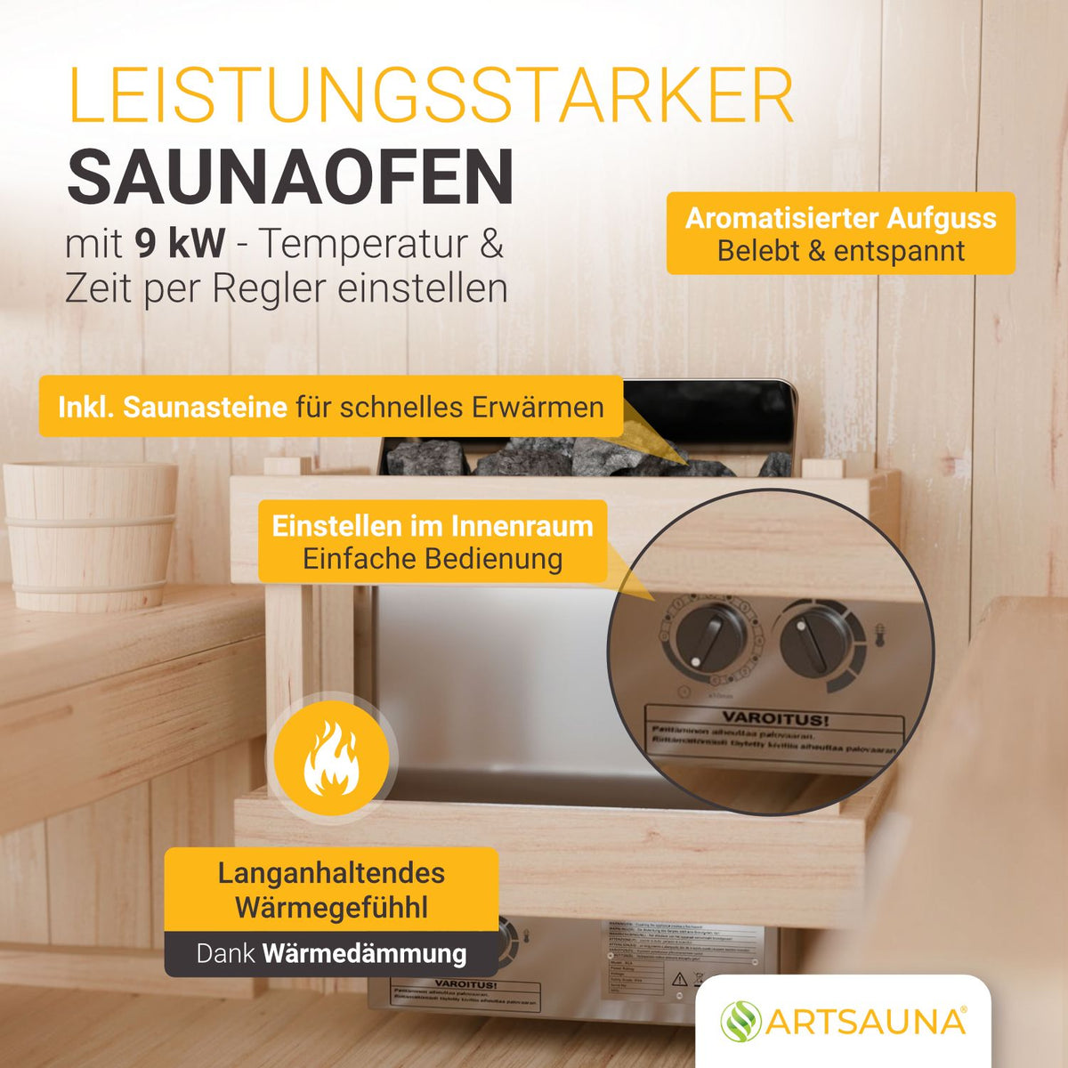 Cube barrelsauna Fjora L