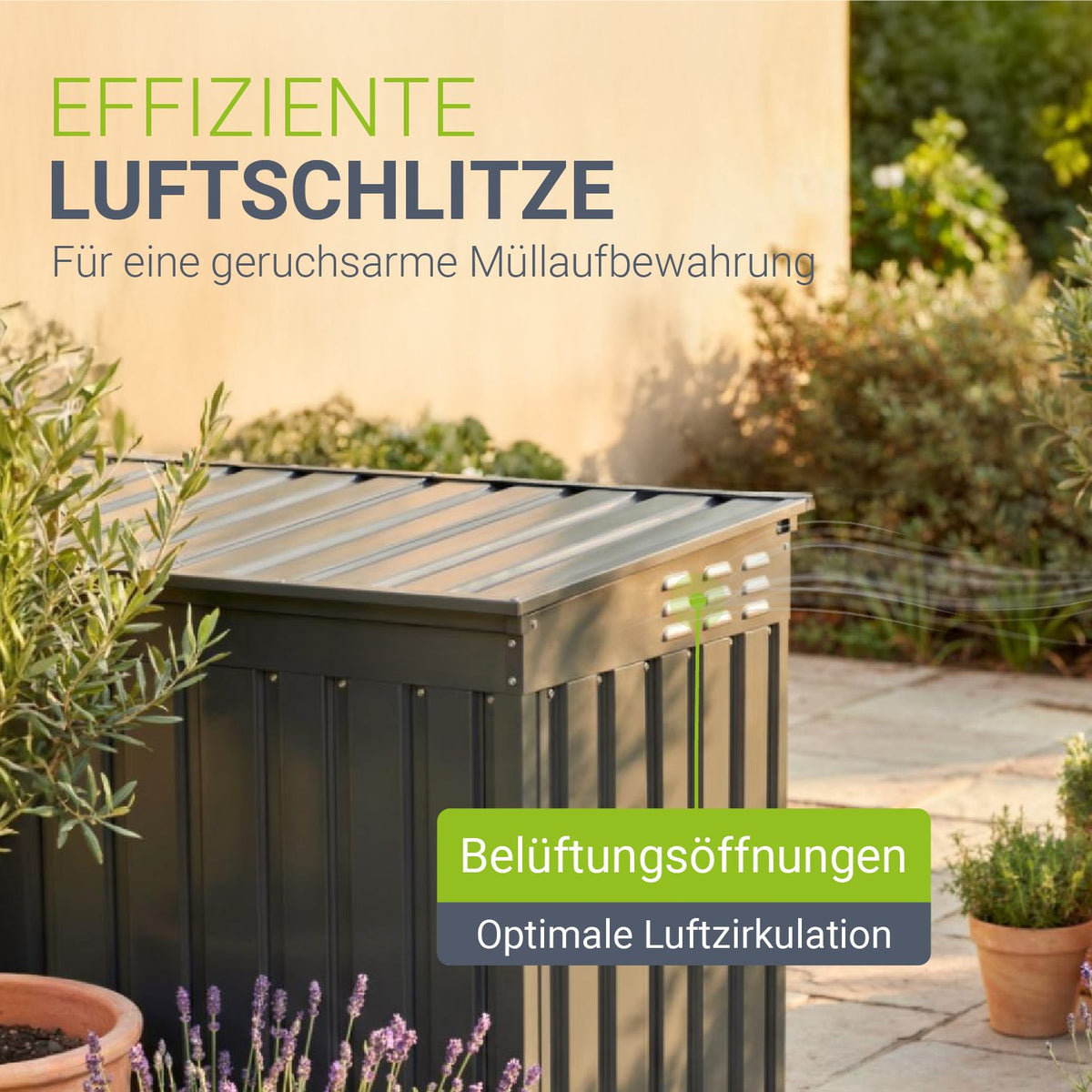 Vuilnisbak doos Namur 1,9 m²