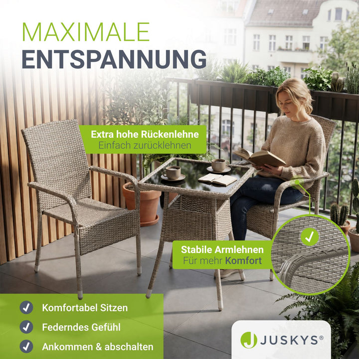 Polyrattan tuinstoelen Yoro