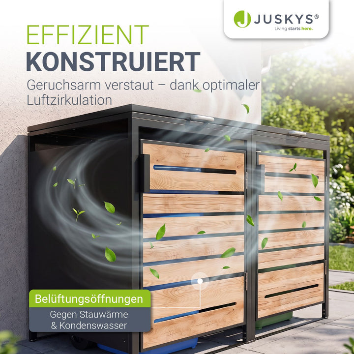 Containerombouw Arel – voor 2, 3 of 4 containers, afsluitbaar