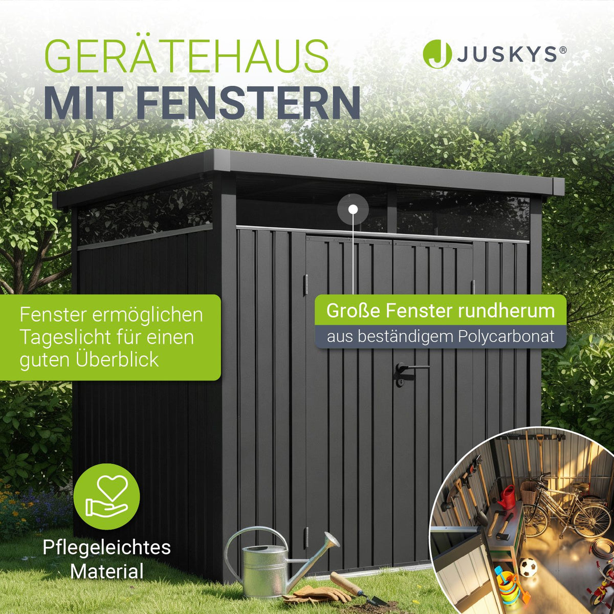 Metalen gereedschapsschuur Luzern