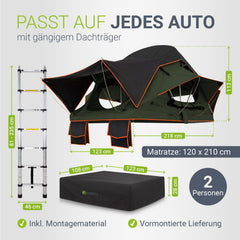 Daktent Lago für 2-3 mensen