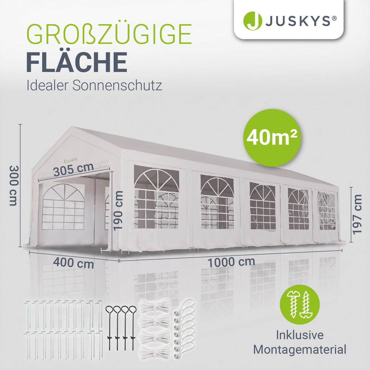 Feesttent Gala met zijwanden
