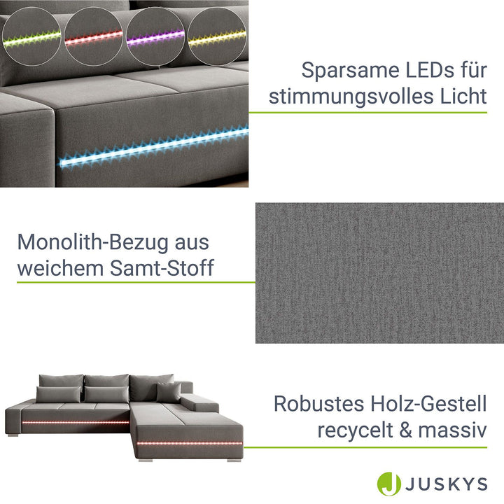 Bank Davos mit LED