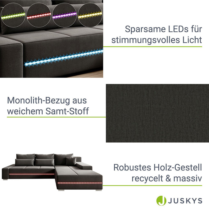 Bank Davos mit LED