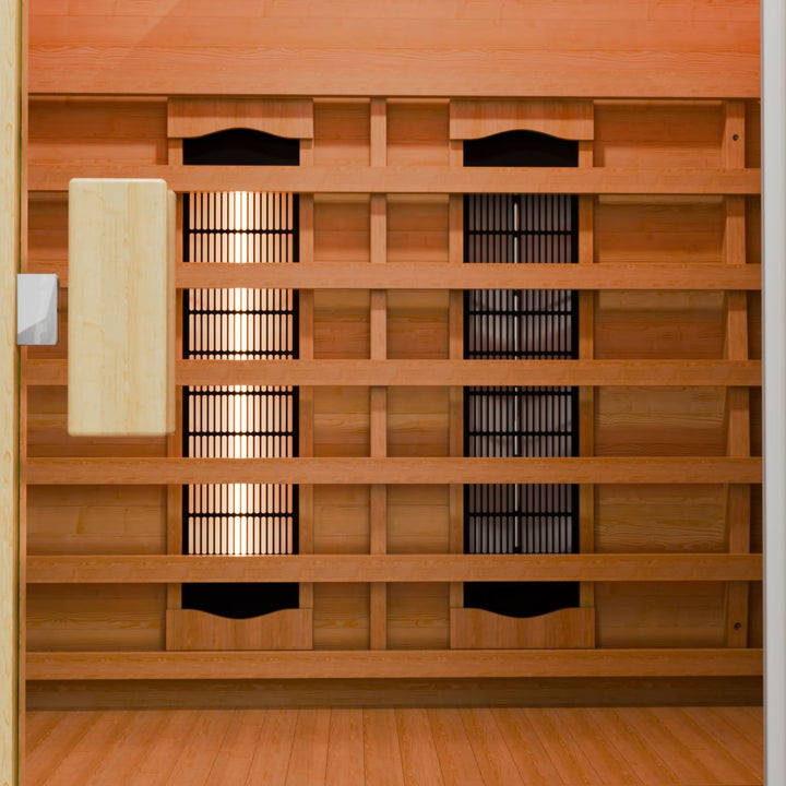 Infraroodcabine Oslo – triplex verwarmingssysteem, hemlockhout