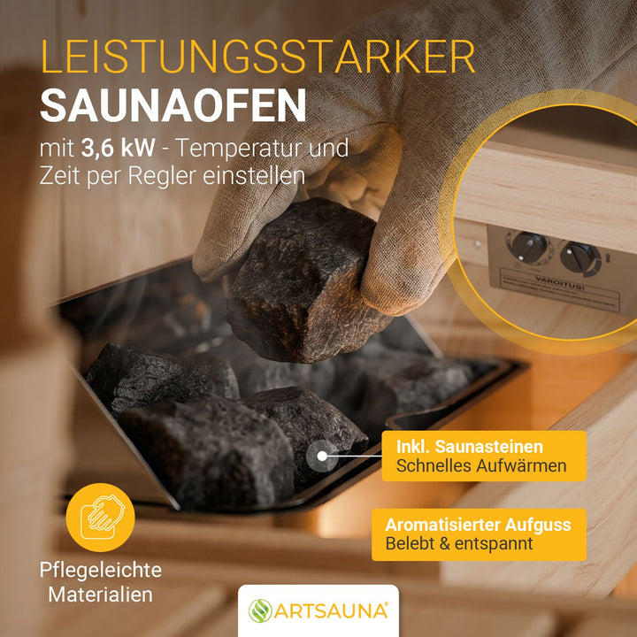 Vierkante vatsauna Nolvik
