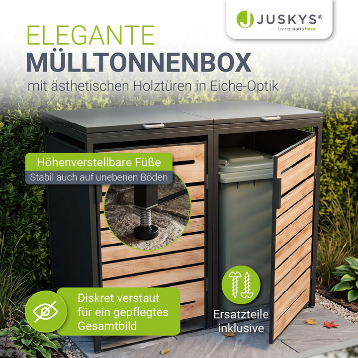 Containerombouw Arel – voor 2, 3 of 4 containers, afsluitbaar