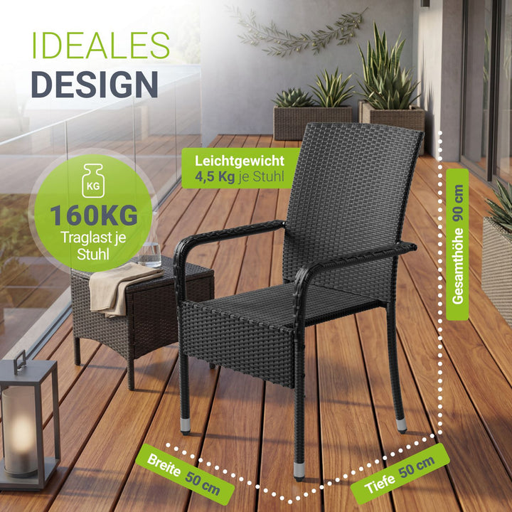 Polyrattan tuinstoelen Yoro